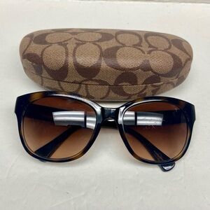 Coach Dark Tortoise Large Sunglasses HC8110 L937 Caitlin 500113 56#19 135 3N